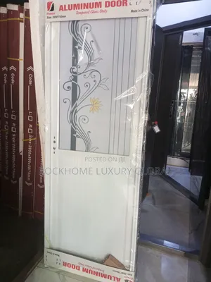 Quality Half Glass Tempered Door 2050x750