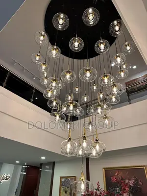50 Dropping Clear Glass Light Chandelier 1200mm
