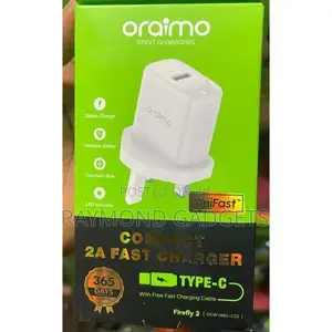 Oraimo Firefly 3 Fast Charger + Type-c Cable