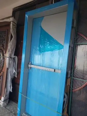 Gray Fire Exit Steel Door 3ft By 7ft