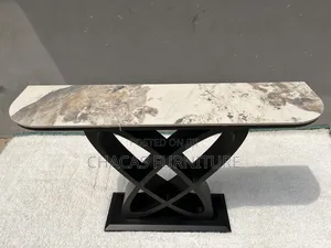 Luxury Infinity Loop Marble Console Table