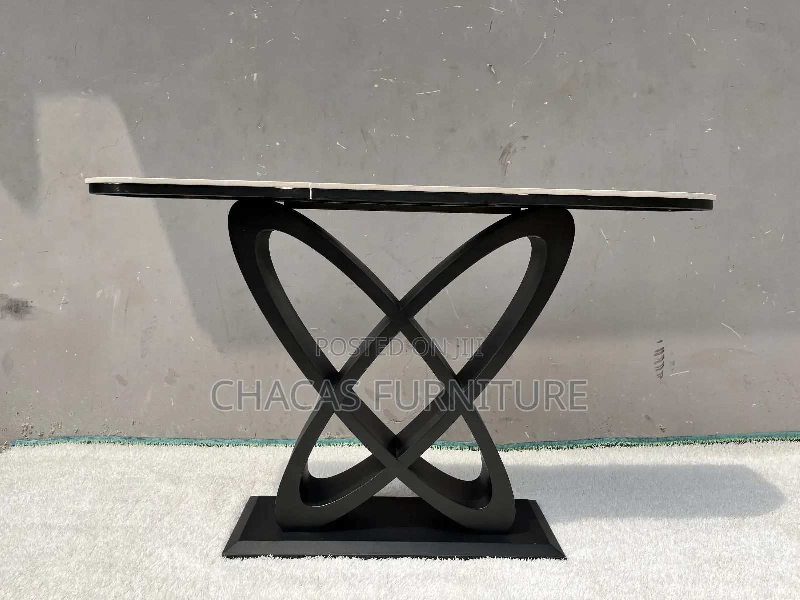 Luxury Infinity Loop Marble Console Table