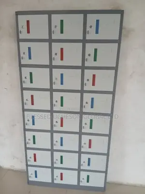 24-Door Metal Workers Locker Cabinet With Ventilated Panels