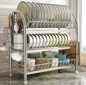 3-tier Stainless Steel Dish Drying Rack