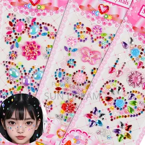 Gem Stickers Diamond Sticker Face Painting Design Kids Gift