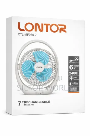 7inchs Lontor Rechargeable Mini Fan