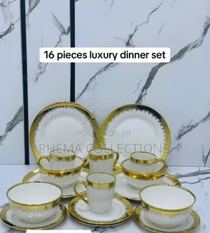 16pc High Quality European Luxury Ceramic Stoneware Dinner Set