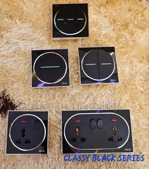 Classy Black Switches and Socket