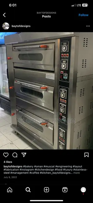 6 Trays Gas Oven 3deck Now Available