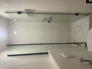 Shower Cubicle With Black Accessories