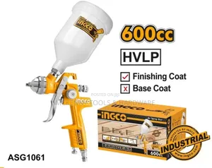 Ingco Hvlp Spray Gun For Spraying Paint, Base Coat I Asg1061