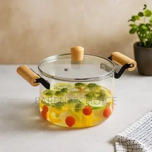 Borosilicate Glass Casserole Pot With Lid | 2.5 / 3.5 Litre Cookware
