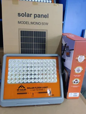 Mf 9300w Solar Flood Light With 50w Panel