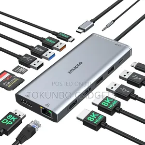 Zmuipng Docking Station 8k Dual Monitor