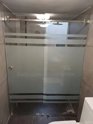 Luxury Frameless Sliding Glass Shower Partition Lagos