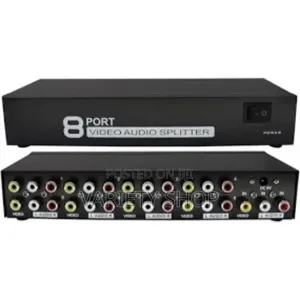 8 Port Video Audio Av Splitter