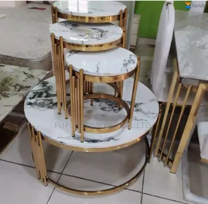 4in1 Marble Center Table and Side Stools