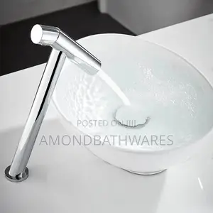 Sleek Knob Basin Faucet Long