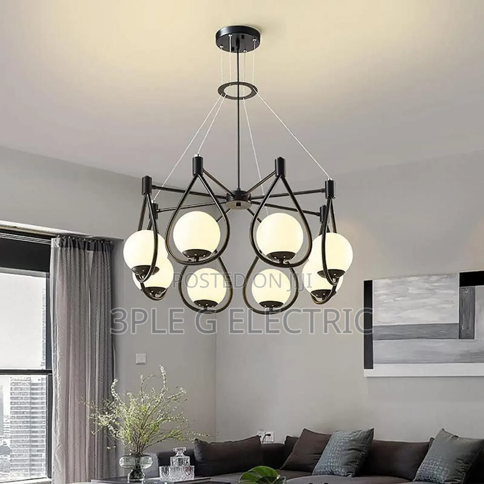 Glass Ball Chandelier