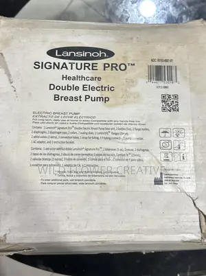 Preloved Lansinoh Double Electric Breast Pump With Storage Bottles