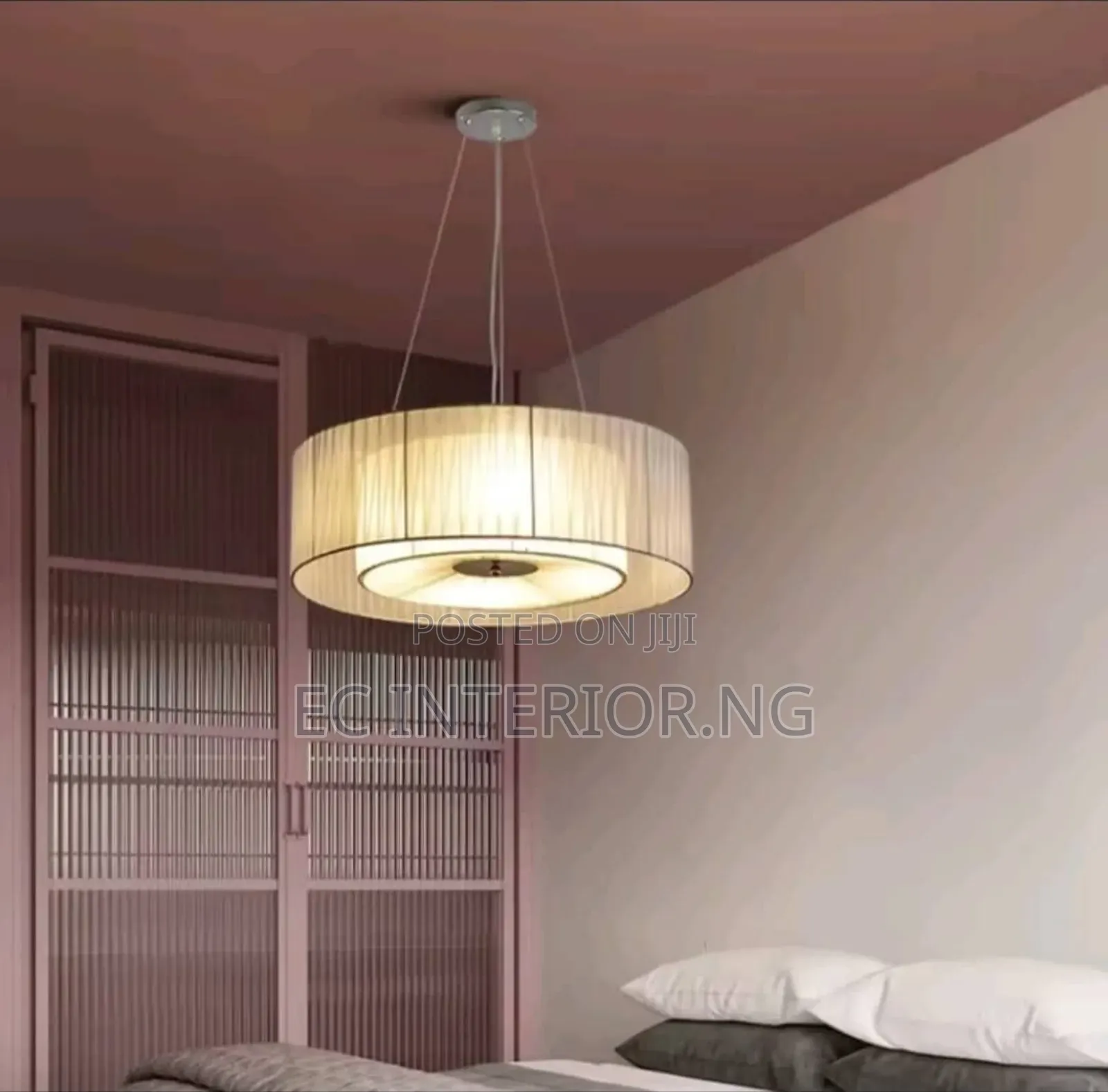 Low Profile Bedroom Bedside Pendant Lamp Creative Background