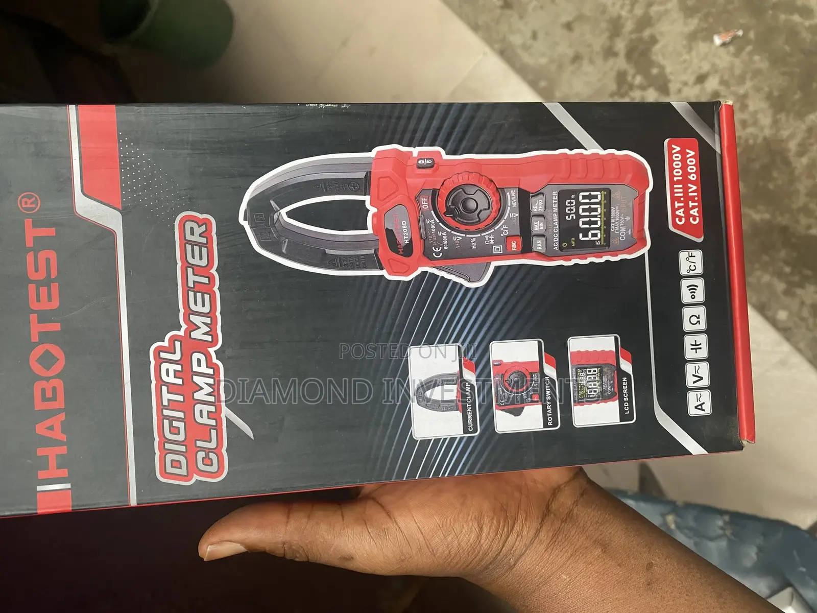 Digital Clamp Meter Ac/Dc