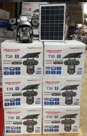 Solar PTZ Tripple Camera