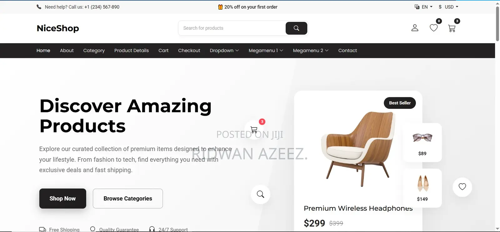 Professional Website Design - 5-7days Delivery