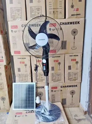 Charweek Ac/Dc Solar and Rechargeable Stand Fan Best Importer Seller