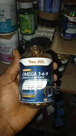 New Age Omega 3-6-9 Fish Flax Borage 2400mg X100 Softgel