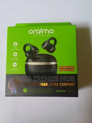 Brand New Oraimo Opensnap (Opn-373) - Wireless Clip-on Earpiece