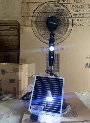 16-Inch Charweek Ac/Dc Solar-Rechargeable Stand Fan. Best Distributor