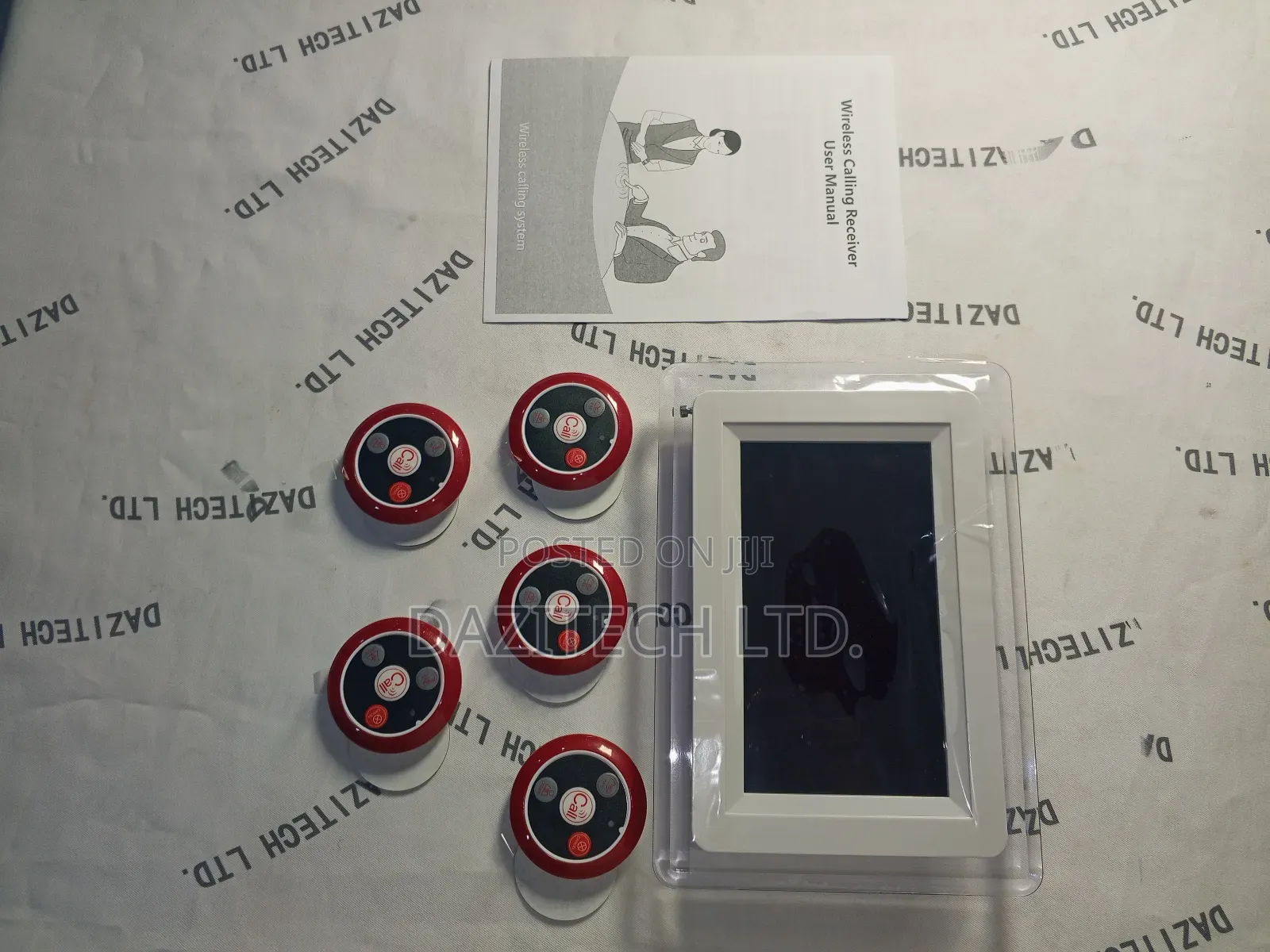 Wireless Calling System Panel + 5pcs Call Button