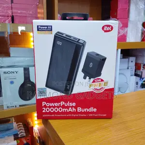 Itel 20000mah Power Bank + 12w Fast Charger Bundle