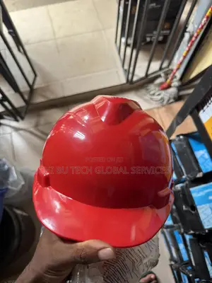 Red Industrial Safety Helmet Msa