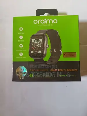 Oraimo Watch 6 2.04" Hd Screen Tft Ip68 Smart Watch + Free Extra Strap