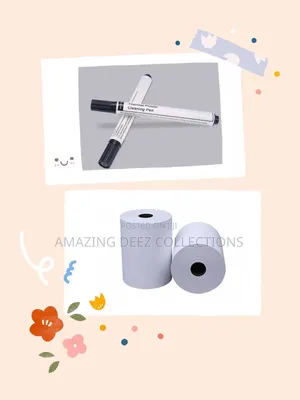 Thermal Printer Printhead Cleaning Pen(4) and Paper(2)