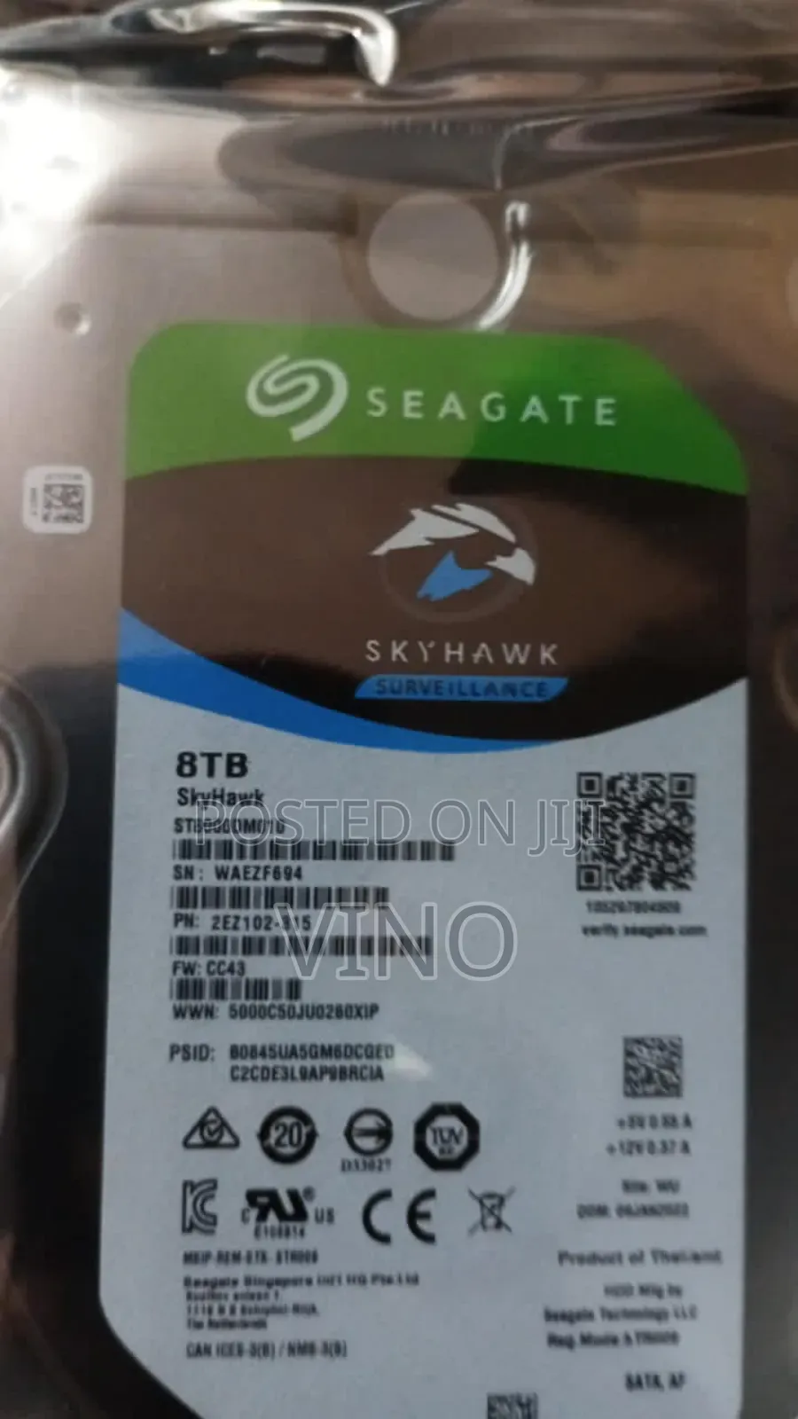 Seagate Skyhawk Desktop Internal 8tb