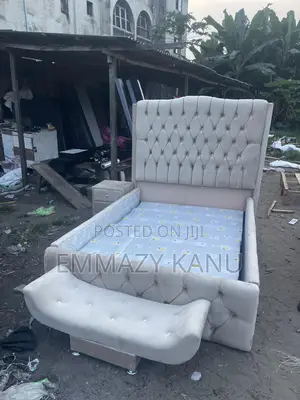 4 and Half By6 Bedframe With Footrest and Bedside