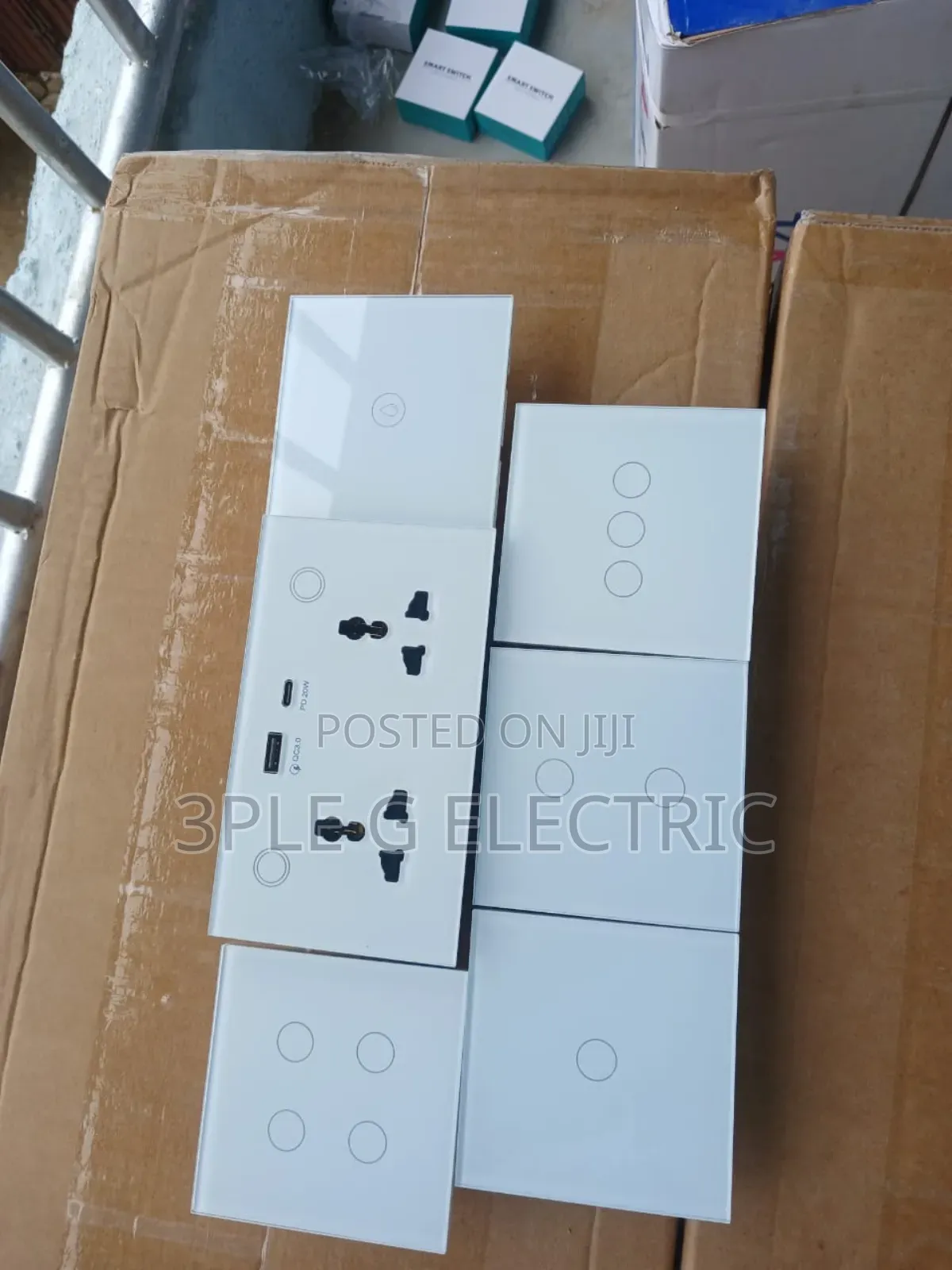 White Body Smart Switches and Sockets