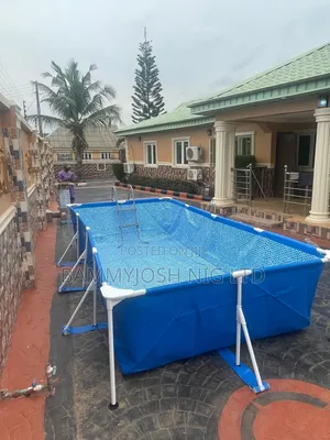 Mobile Swimming Pool for Rent + Ladder + Floaters Adults and Children
