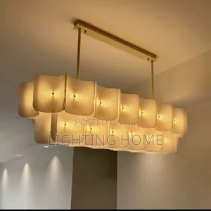 Nodic Glass Chandelier Light 120cm