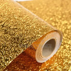 Self Adhesive Gold Silver Kitchen Wallpaper Kitchen Stickers - 3pcs