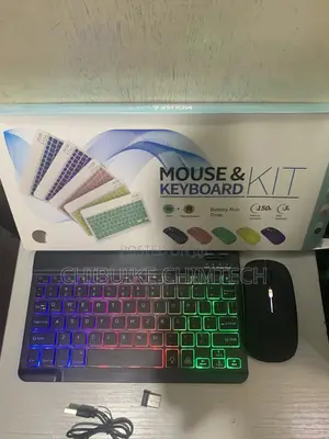 Bluetooth Keyboard and Rechargeable Wireless Mouse RGB