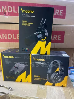 3 in 1 Maono Complete Studio Bundle With 2i2 Sd , Headphones and Mic