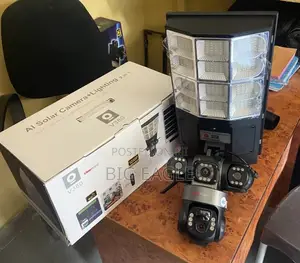 Solar-Powered Street Light and V3 4g Simcard Camera With 3 Lenses View