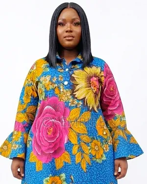 The Floral Ankara Dress
