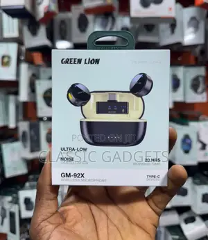Green Lion Gm-92x Wireless Button Microphone for Content Creation