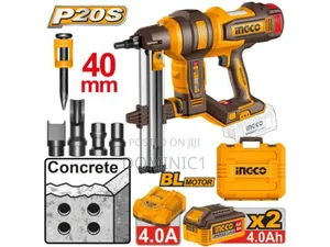 Ingco Ccnli9008 20v Cordless Concrete Nailer.