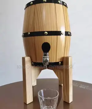 3l Pine Wood Beer Barrel Dispenser
